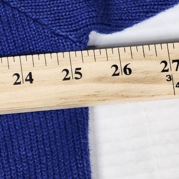 IZOD Vintage 1/4 Zip Logo Blue/Yellow Sweater, Men's XL - Picture 9 of 10